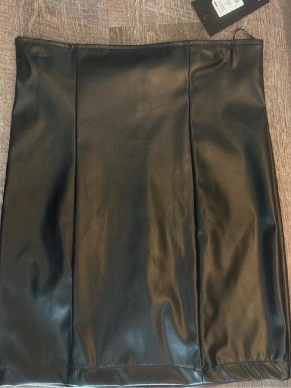 Fashion Nova Black Faux Leather Mini Skirt - Picture 2 of 5